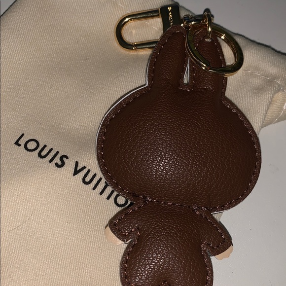 Upcycled Lv Labubu bag/purse charm keychain - Picture 3 of 5